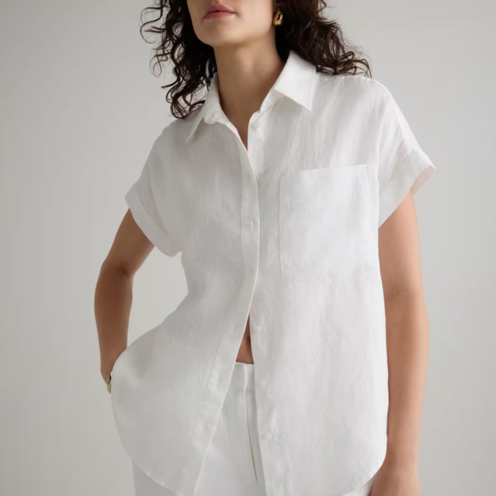 Quince European Linen Camp Shirt